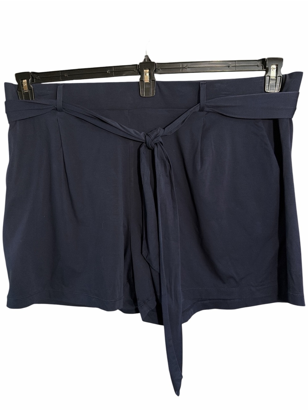 LOFT Women's Navy Tie-Waist Shorts EC. Size 18